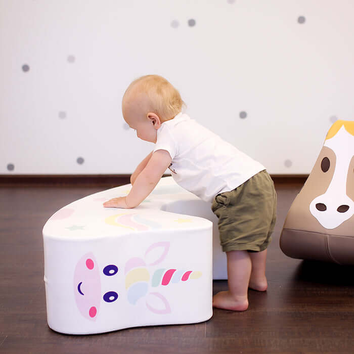 Minkšta Supynė Rokeris Unicorn Minkštos Žaidimų Aikštelės