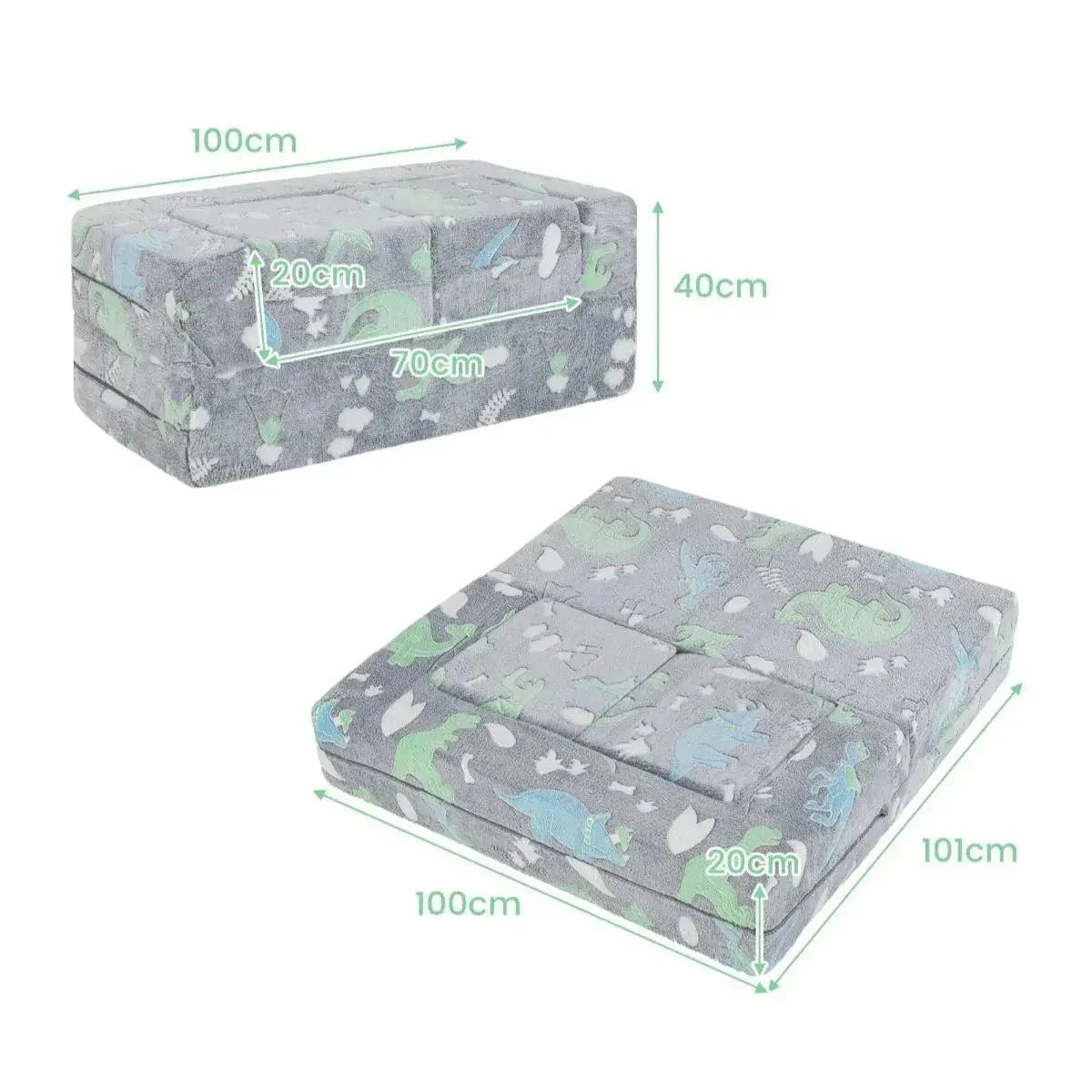 Modulinė Vaikiška Sofa Su Tamsoje Šviečiančiais Raštais Modulinės sofos