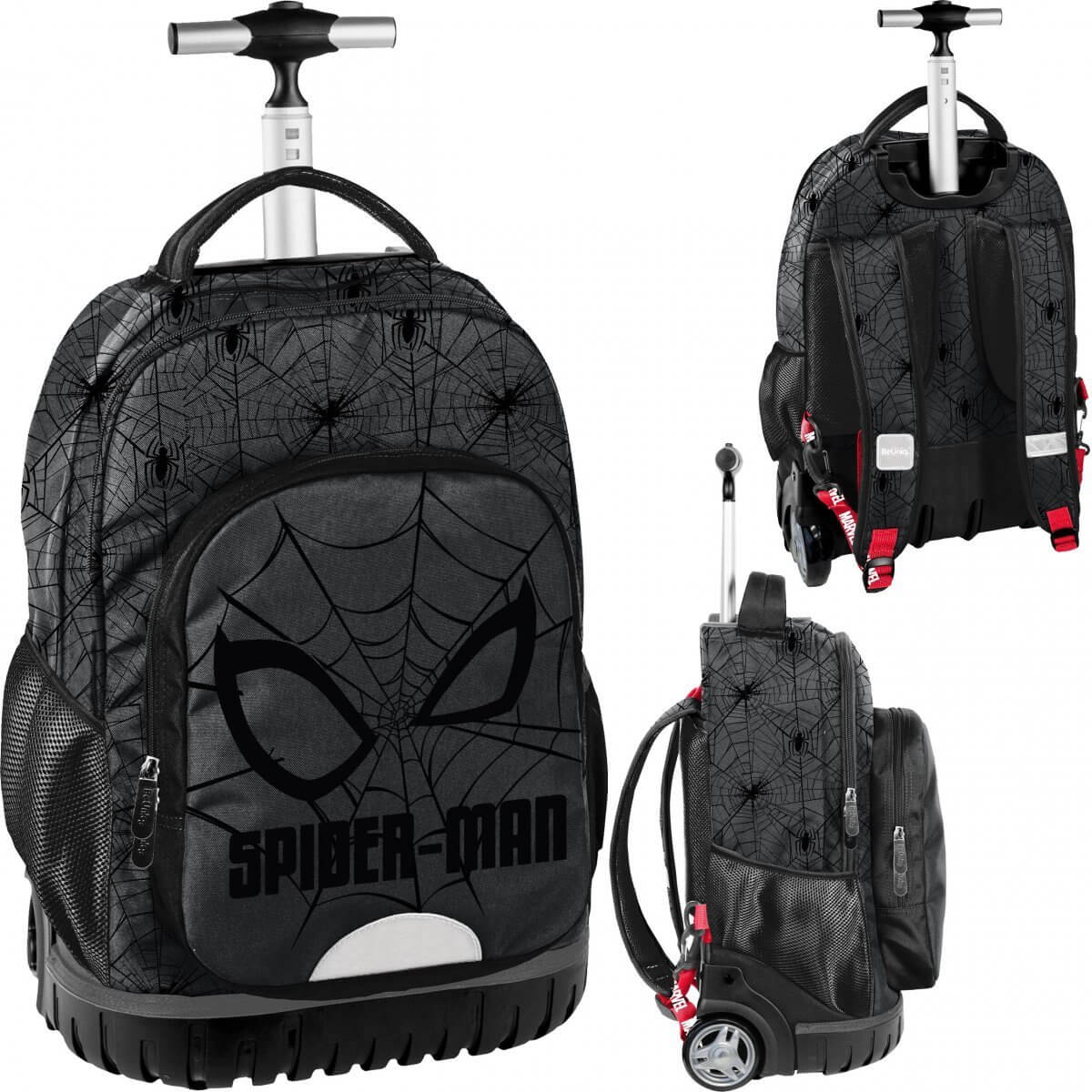 Mokyklinė Kuprinė Paaugliui Su Ratukais Spider-Man "BeUniq" 48 cm Kuprinės