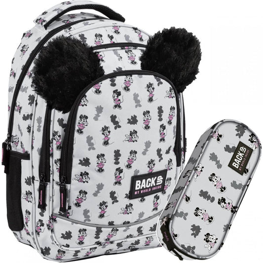 Mokyklinis Rinkinys 2in1 Kuprinė Minnie Mouse 42 cm BackUP Kuprinės