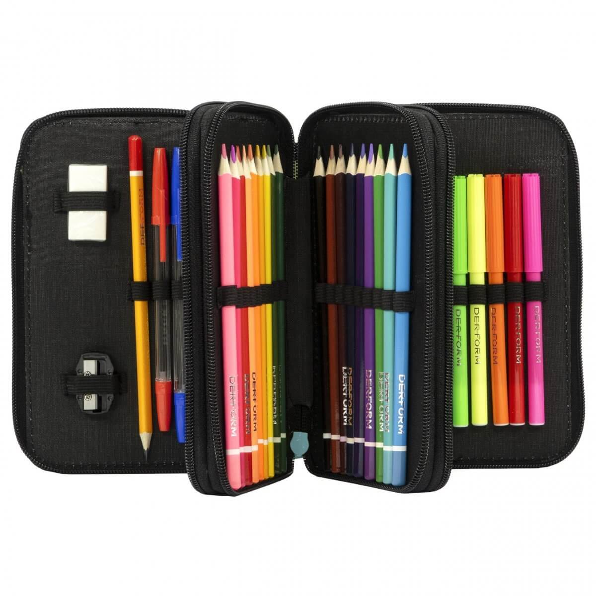 Mokyklinis Rinkinys 5in1 Kuprinė 39 cm BackUP Penalas 3 Skyriai Kuprinės