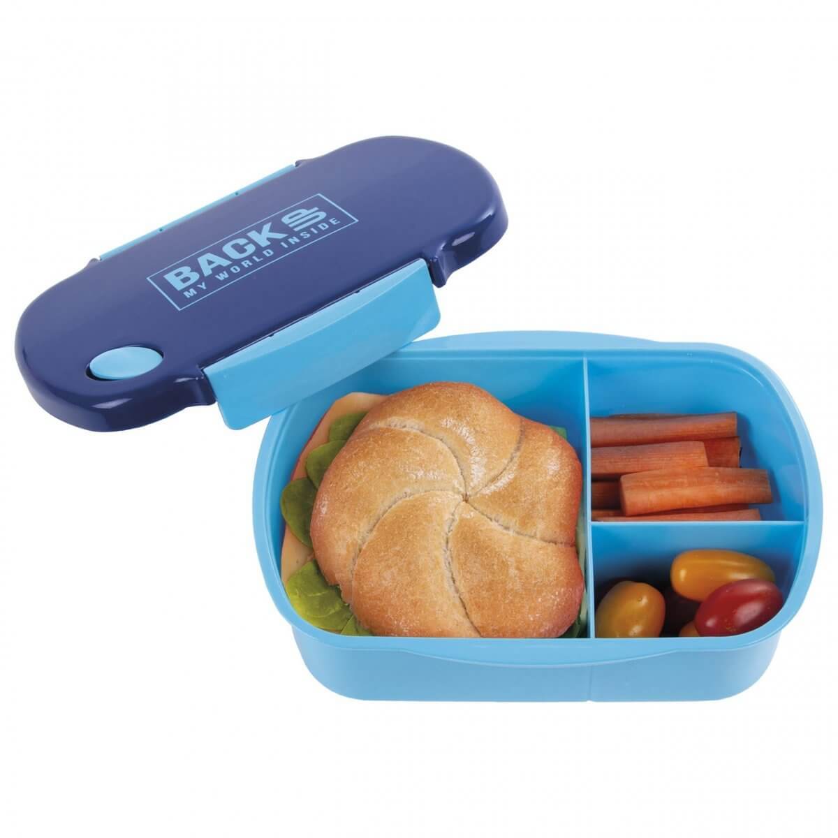 Mokyklinis Rinkinys 5in1 Kuprinė Mėlyna 42 cm BackUP Penalas 3 Skyriai Kuprinės