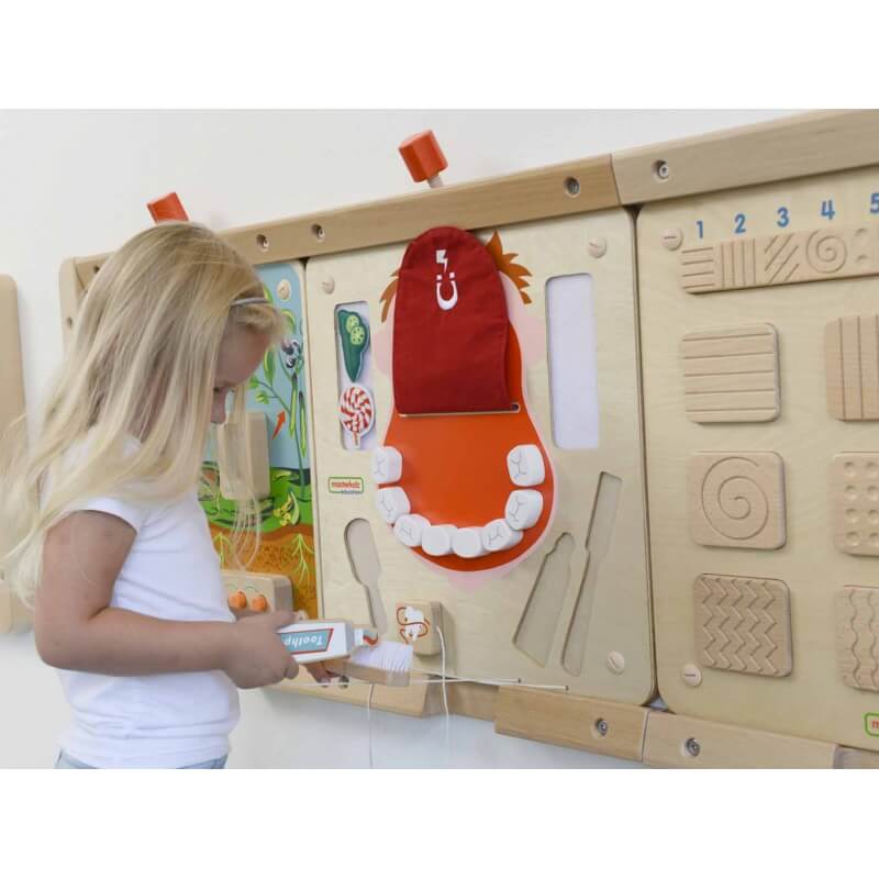 Montessori Edukacinė Medinė Lenta Masterkidz Burnos Higiena Skonių Pažinimas Montessori Veiklos Lentos