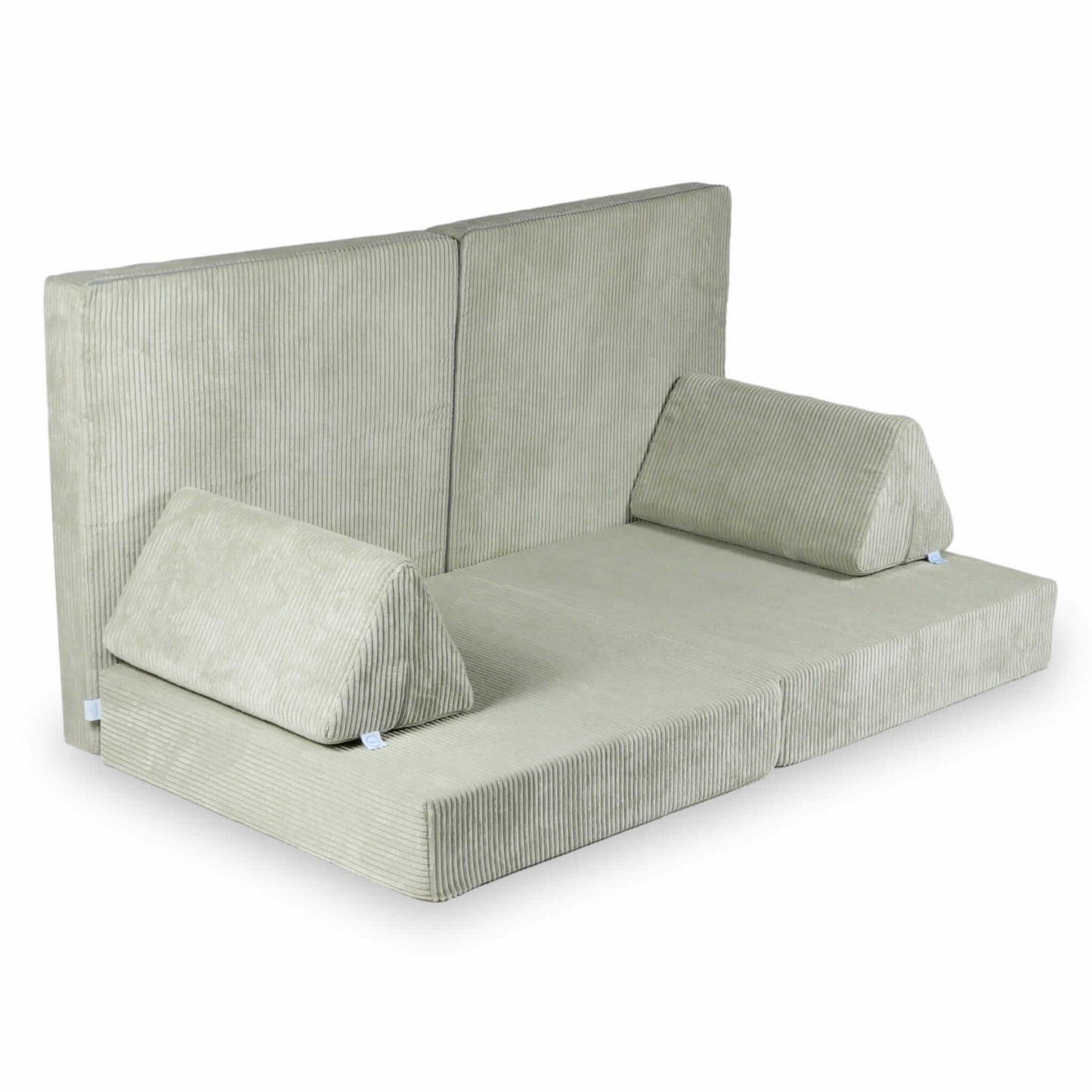 Montessori Minkšta Žaidimų Aikštelė Modulinė Sofa Pilka Spalva Velvetas Minkštos Žaidimų Aikštelės