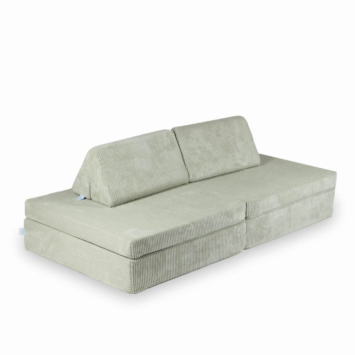 Montessori Minkšta Žaidimų Aikštelė Modulinė Sofa Pilka Spalva Velvetas Minkštos Žaidimų Aikštelės