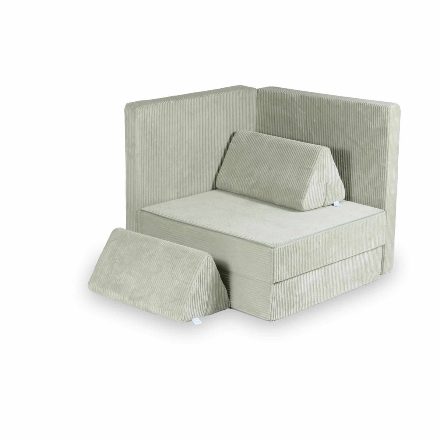 Montessori Minkšta Žaidimų Aikštelė Modulinė Sofa Pilka Spalva Velvetas Minkštos Žaidimų Aikštelės