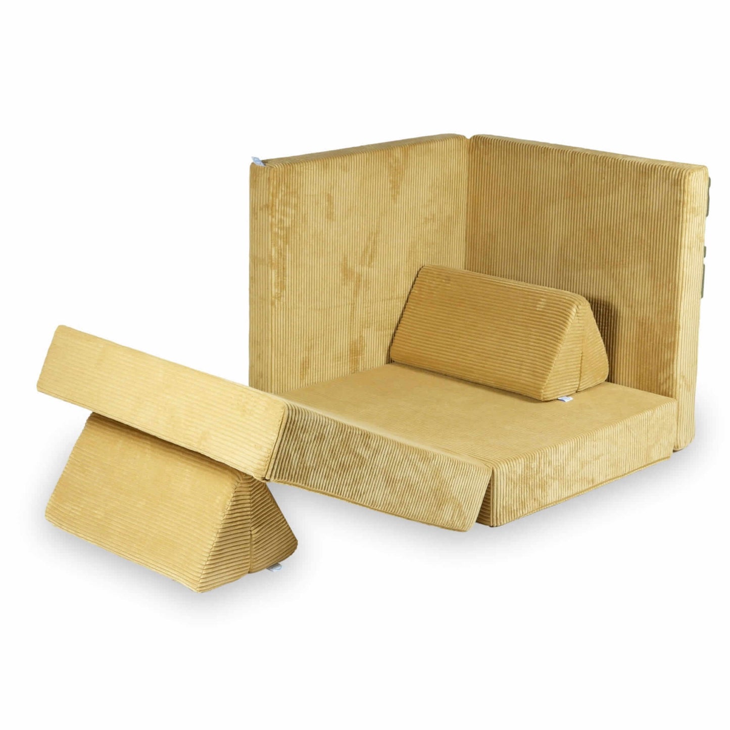 Montessori Minkšta Žaidimų Aikštelė Modulinė Sofa Smėlio Spalva Velvetas Minkštos Žaidimų Aikštelės