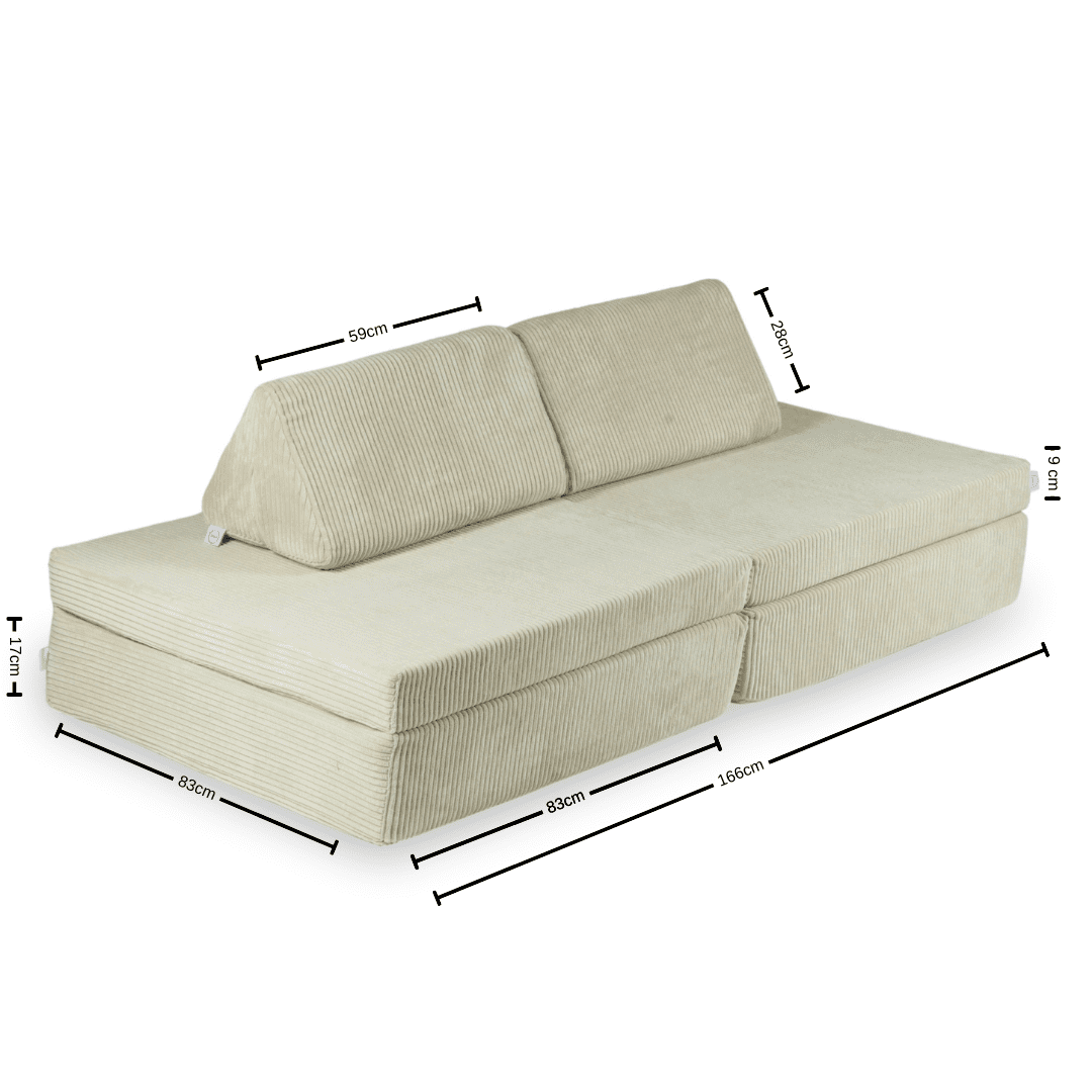Montessori Minkšta Žaidimų Aikštelė Modulinė Sofa Smėlio Spalva Velvetas Minkštos Žaidimų Aikštelės