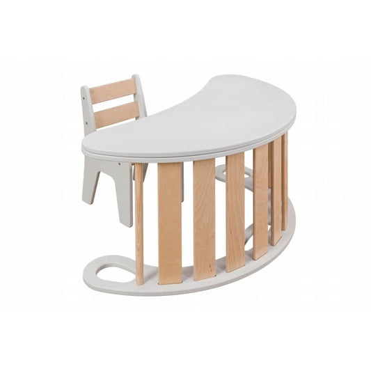 Montessori Supynės Ir Suoliuko Komplektas 3in1 Stalas Ir Kėdė Staliukai Kėdutės