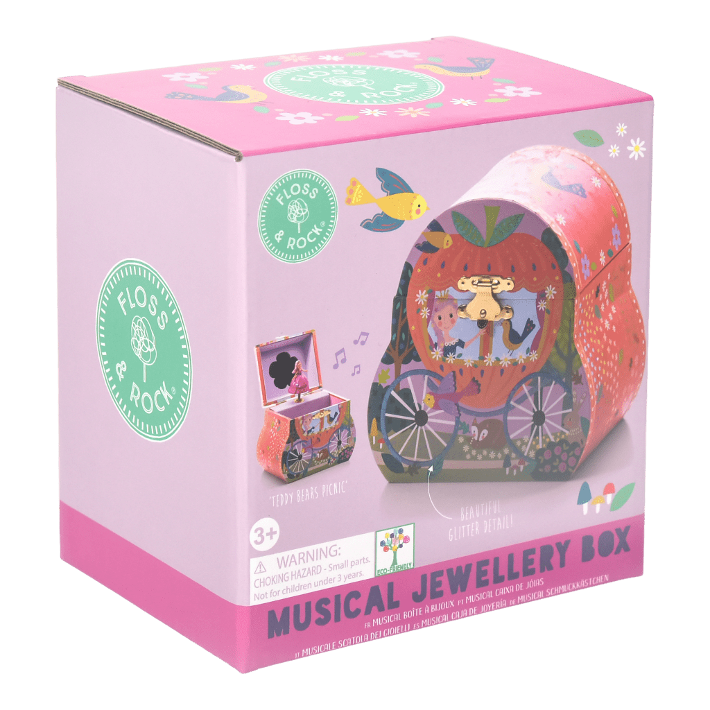 Muzikinė papuošalų dėžutė, pasakų karieta