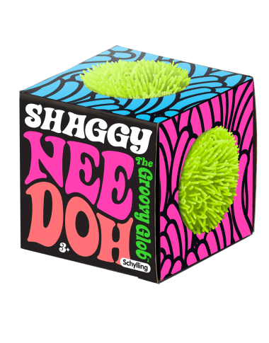 NeeDoh Sensorinis Minkštas Kamuoliukas Shaggy 8 cm 4 Spalvos Sensoriniai Žaislai