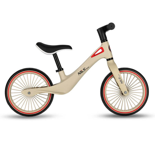 Nils Balansinis Dviratis Vaikams 2-5 Metų 12 Colių PU Ratai Balansinis Dviratis