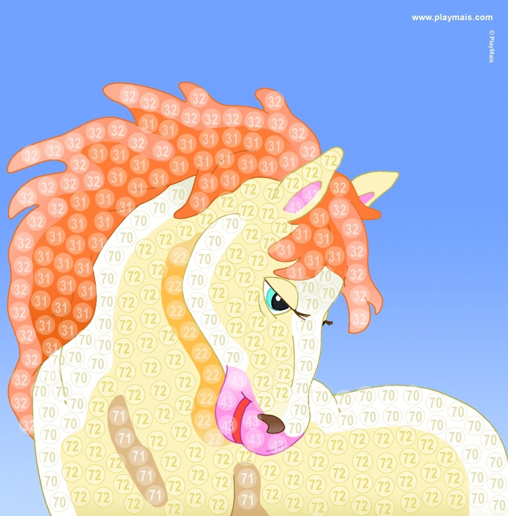 PlayMais žaidimas mozaika 3000, Žirgai