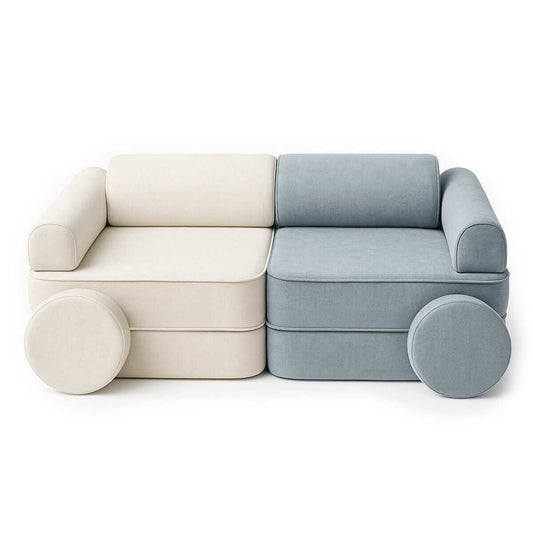 Playsofa Pocket Duo Modulinė Vaikiška Sofa MELLOW, 8 Elementai, 120 cm Modulinės sofos 1