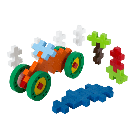 Plus Plus konstruktorius DIDELĖS detalės Statyk ir važiuok 29