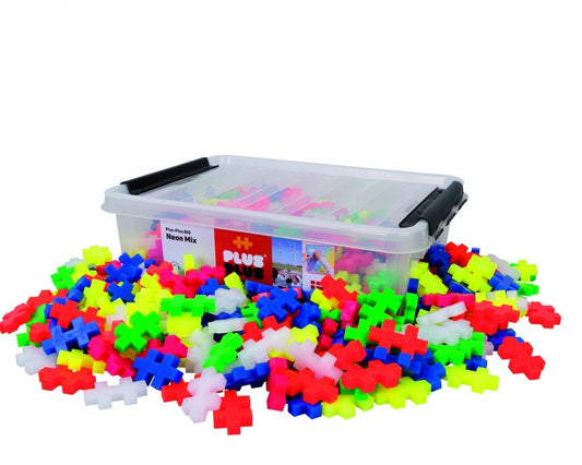 Plus Plus konstruktorius, DIDELĖS, neoninės 200 vnt.