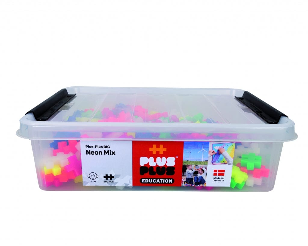 Plus Plus konstruktorius, DIDELĖS, neoninės 200 vnt.