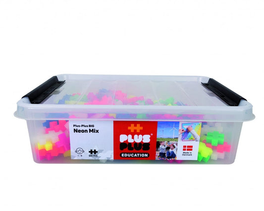 Plus Plus konstruktorius, DIDELĖS, neoninės 200 vnt.