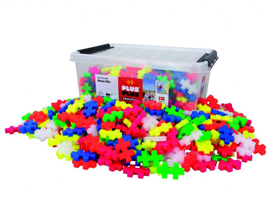 Plus Plus konstruktorius, DIDELĖS, neoninės 400 vnt.