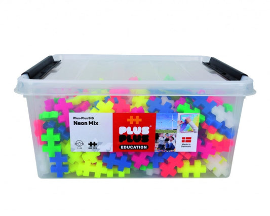 Plus Plus konstruktorius, DIDELĖS, neoninės 400 vnt.