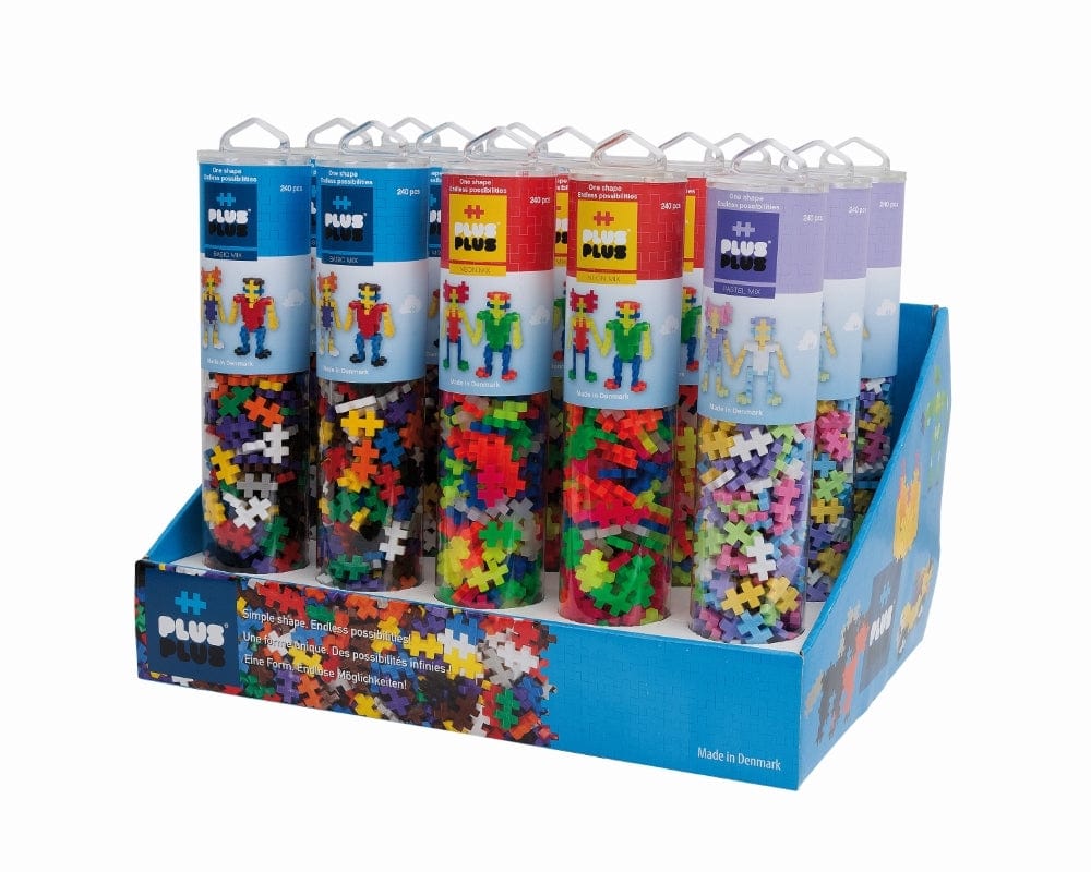 Plus Plus konstruktorius, neoninių spalvų, 240 vnt