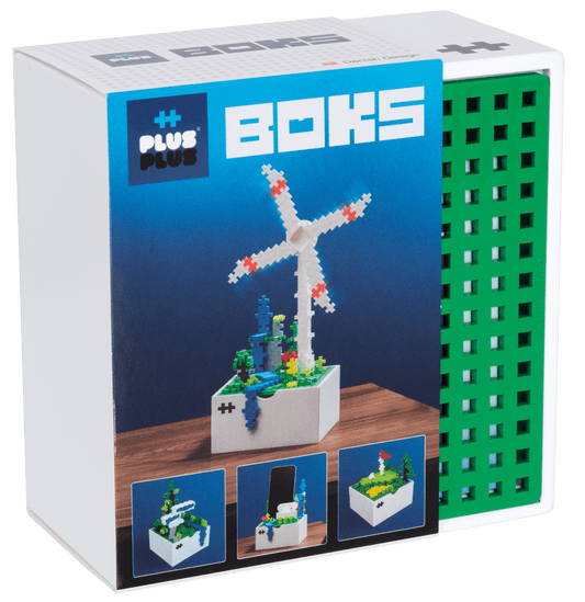 Plus Plus konstruktorius, Vėjo malūnas, medinė dėžutė