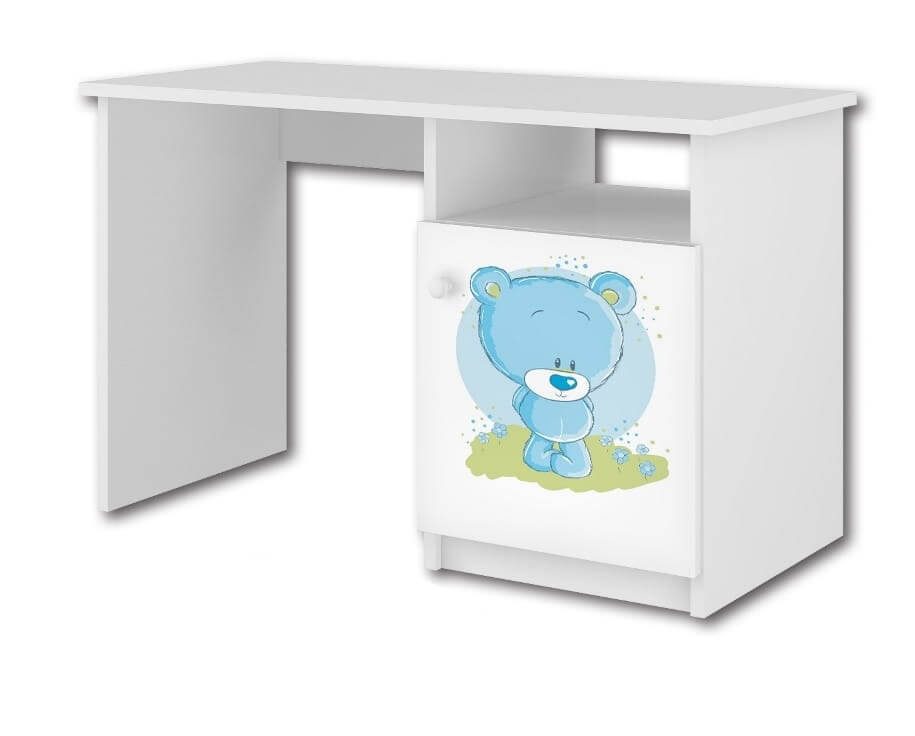 Rašomasis Stalas Vaikui Su Spintele Ir Lentynėle "Mėlynas Lokys" Desks Kids