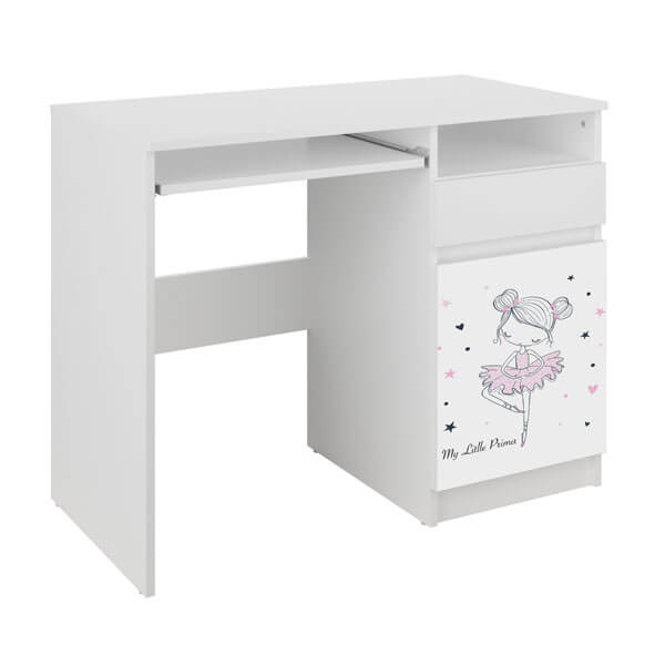 Rašomasis Stalas Vaikui Su Spintele Ir Stalčiumi N35 "Balerina" Desks Kids