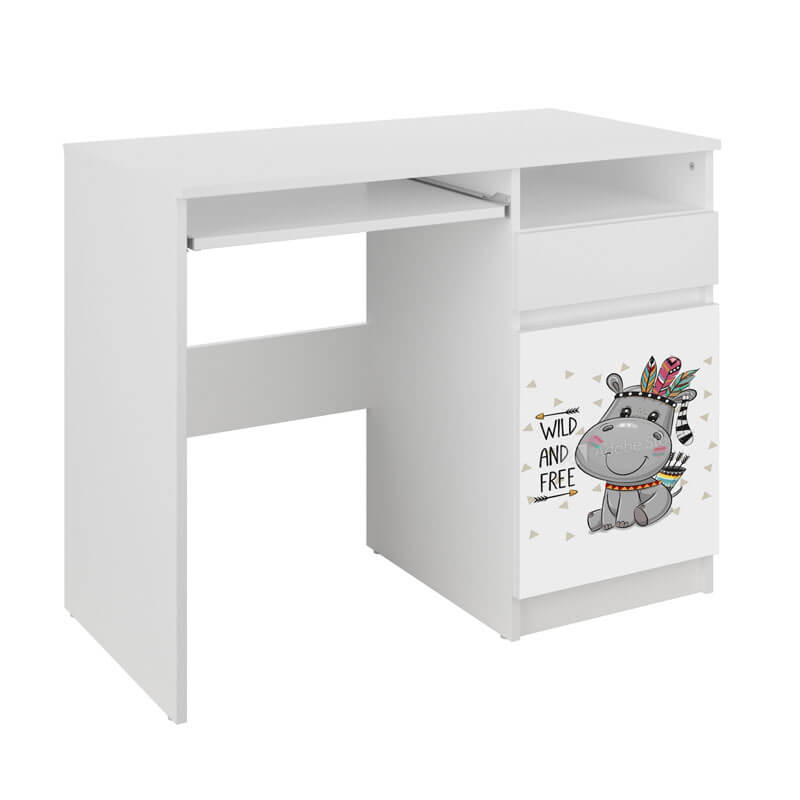 Rašomasis Stalas Vaikui Su Spintele Ir Stalčiumi N35 "Hipopotamas" Desks Kids