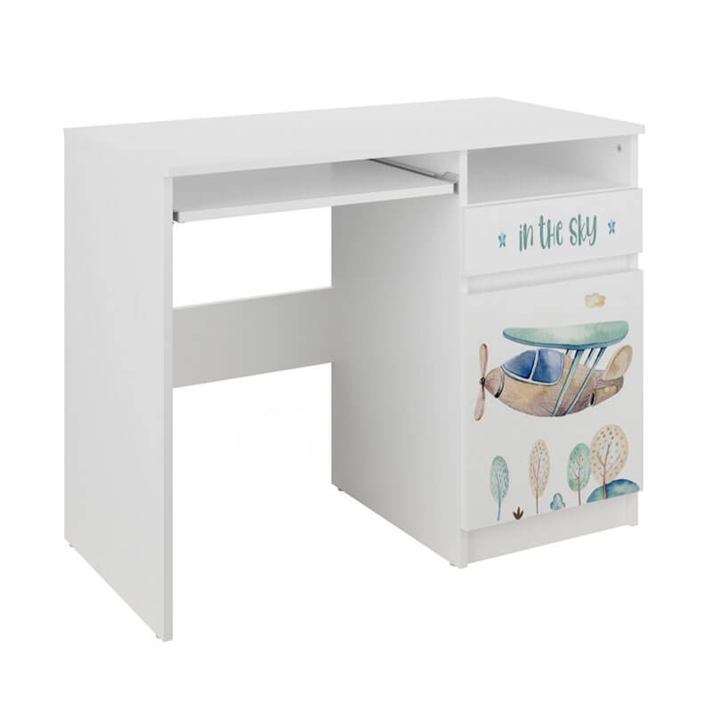 Rašomasis Stalas Vaikui Su Spintele Ir Stalčiumi N35 "Lėktuvai" Desks Kids