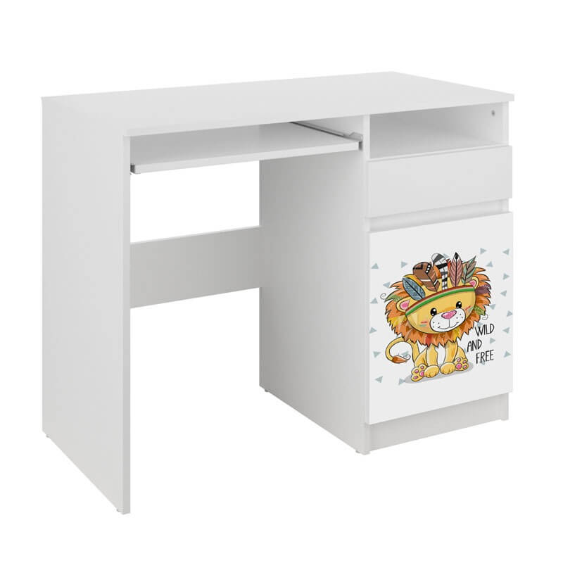 Rašomasis Stalas Vaikui Su Spintele Ir Stalčiumi N35 "Liūtas" Desks Kids