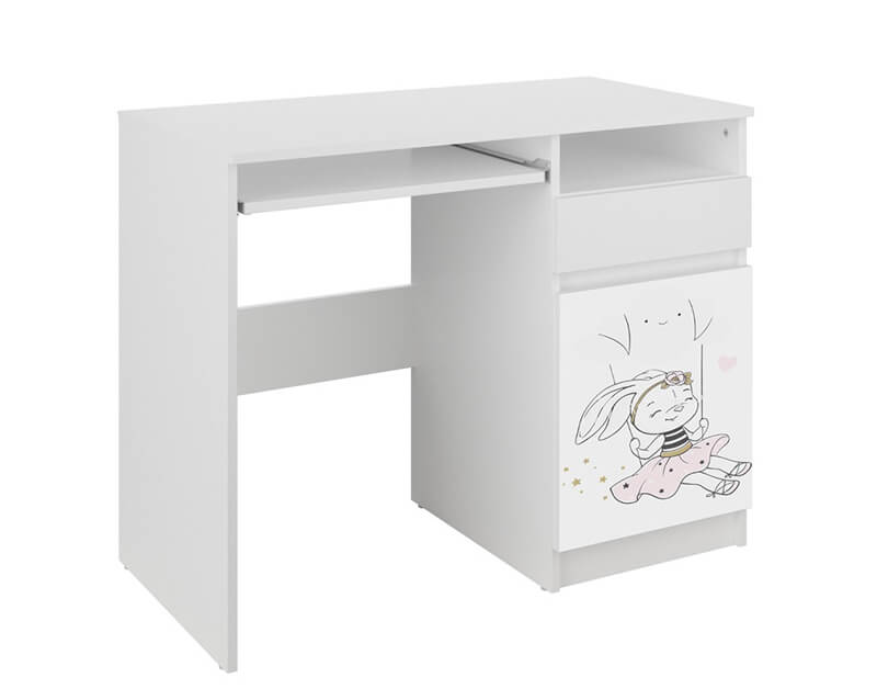 Rašomasis Stalas Vaikui Su Spintele Ir Stalčiumi N35 "Triušiukas" Desks Kids