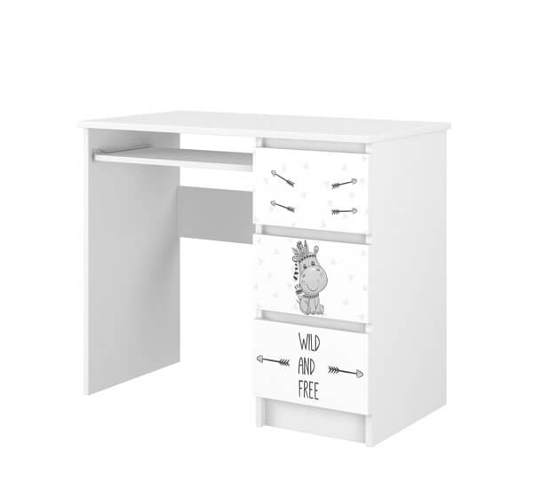 Rašomasis Stalas Vaikui Su Stalčiais N3 "Hipopotamas" Desks Kids