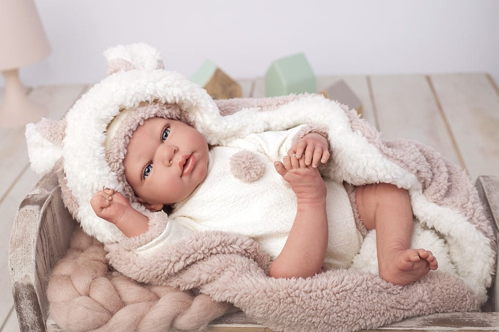 Reborn kūdikėlis su šiltu pleduku, 40 cm