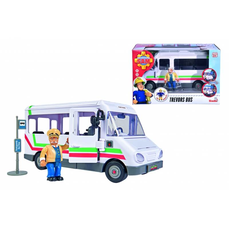 Simba Strażak Sam Autobus Trevora z akcesoriami Transporto Priemonės