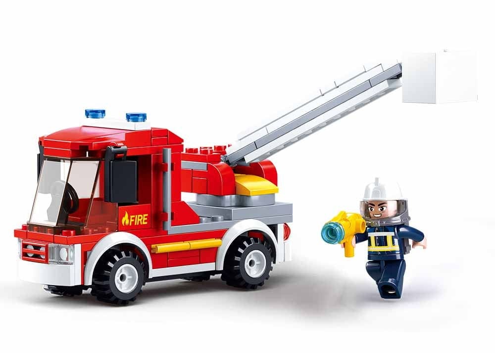 Sluban konstruktorius, Ugniagesių mažasis automobilis, 136 vnt.