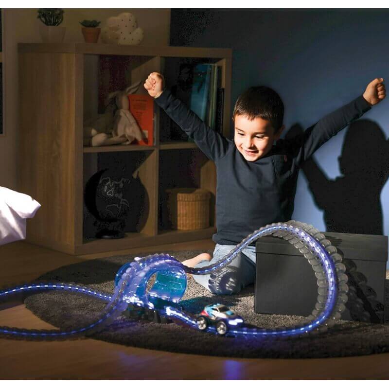 SMOBY Flextreme Neon Tor Samochodowy z Autem Zestaw Startowy Transporto Priemonės