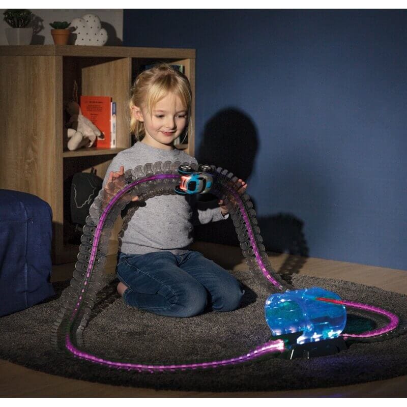 SMOBY Flextreme Neon Tor Samochodowy z Autem Zestaw Startowy Transporto Priemonės