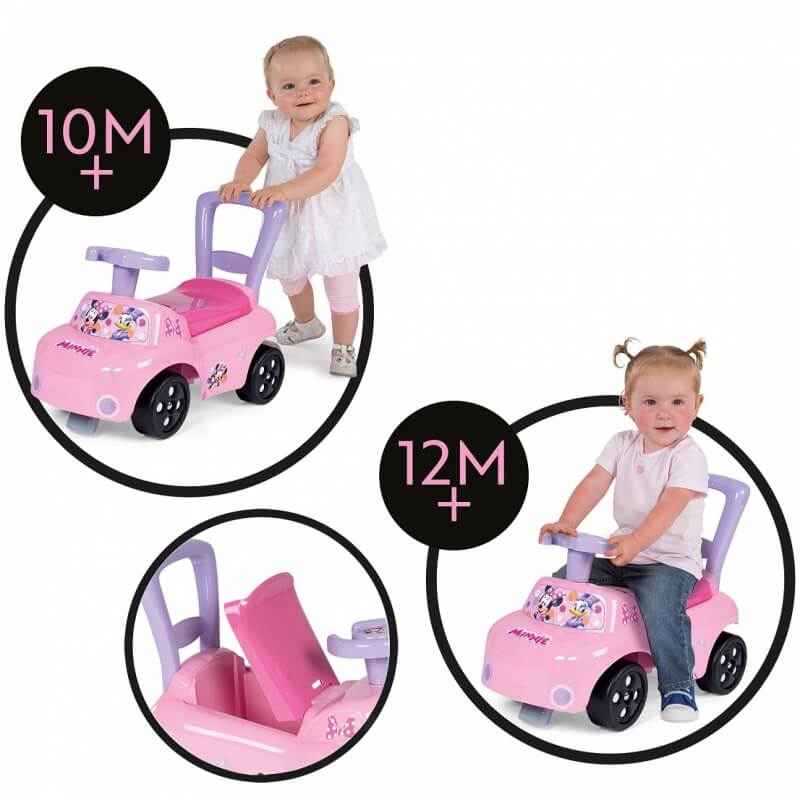 SMOBY Jeździk Minnie Pchacz Różowy Transporto Priemonės