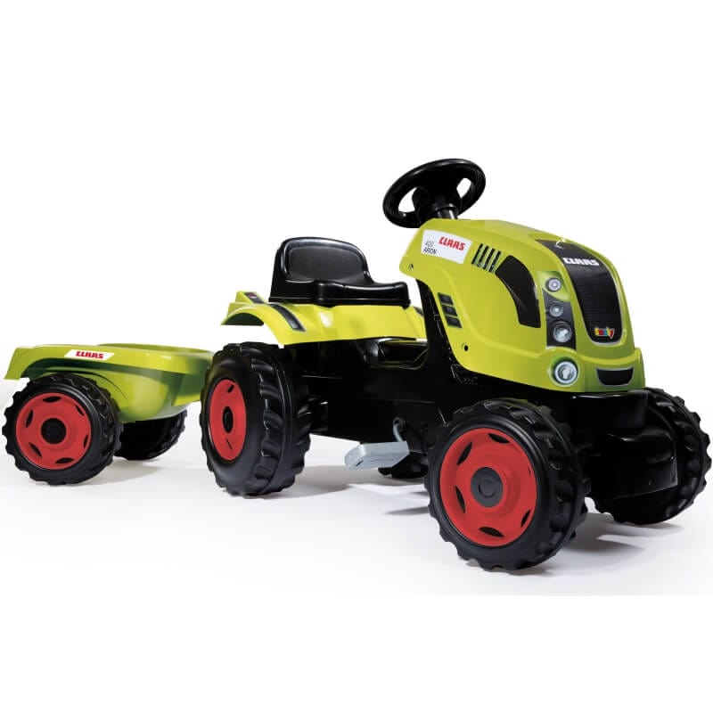 Smoby Traktor Na Pedały Claas z Przyczepką Transporto Priemonės Vaikams