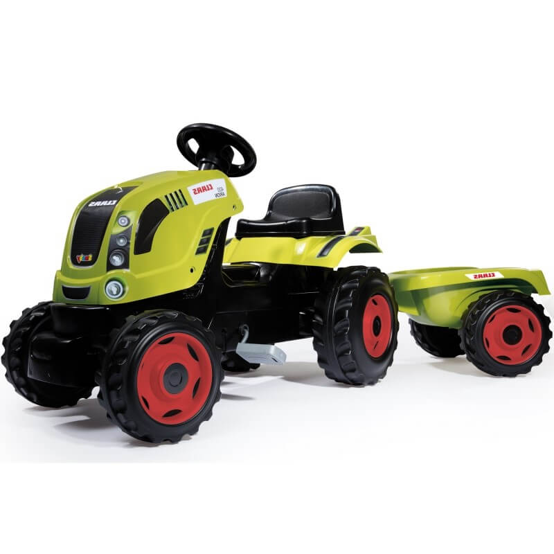 Smoby Traktor Na Pedały Claas z Przyczepką Transporto Priemonės Vaikams