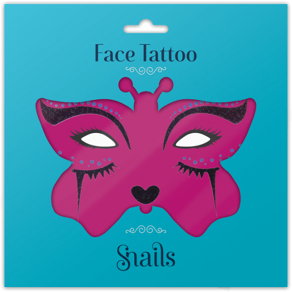 Snails Veido Tatuiruotė - Katytė