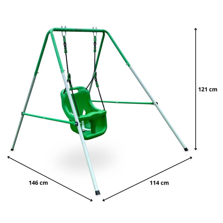 Sodo Sūpynė Žaidimų Aikštelė HyperMotion SWING HYP5 Žalia 6 mėn. + Sūpynės ir Žaidimų Aikštelės