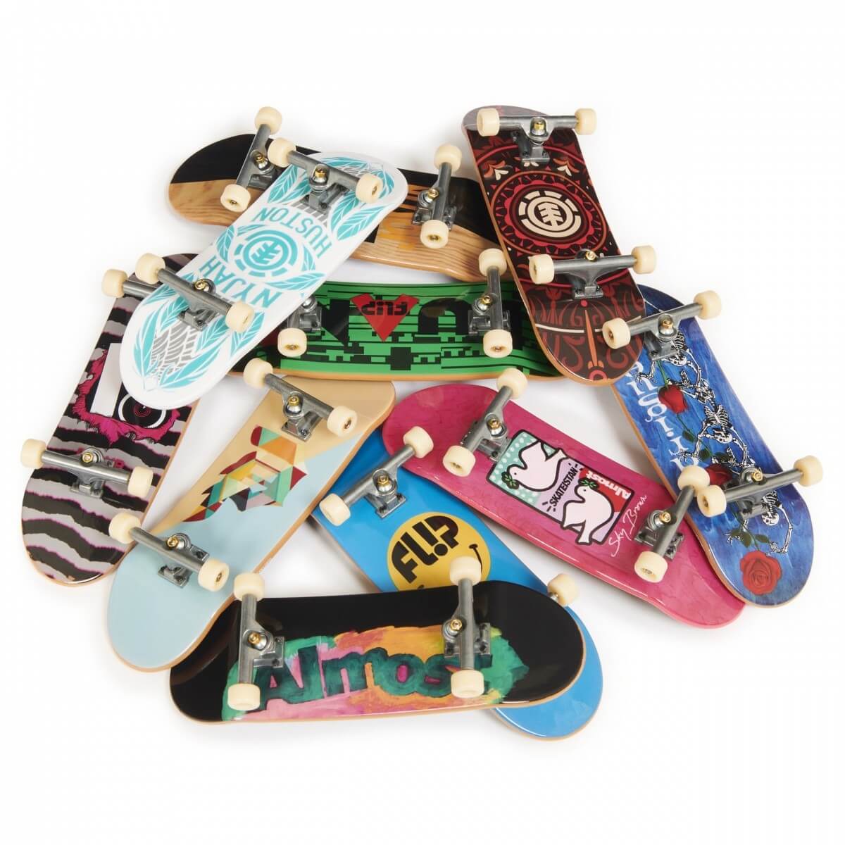 Spin Master Tech Deck Deluxe PRO Mini Riedlenčių Rinkinys 10 vnt. Tech Deck Žaislai