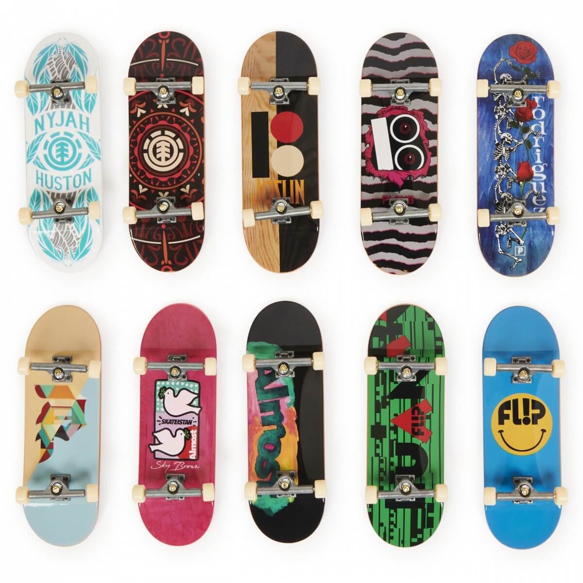 Spin Master Tech Deck Deluxe PRO Mini Riedlenčių Rinkinys 10 vnt. Tech Deck Žaislai