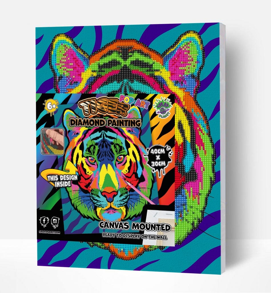 Splat Planet deimantinė dėlionė POP TIGRAS 30x40 cm