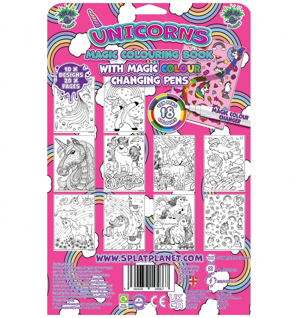 Splat Planet magiška spalvinimo knygelė VIENARAGIAI