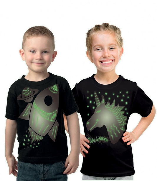 Splat Planet šviečiantys tamsoje marškinėliai, Dinozauras