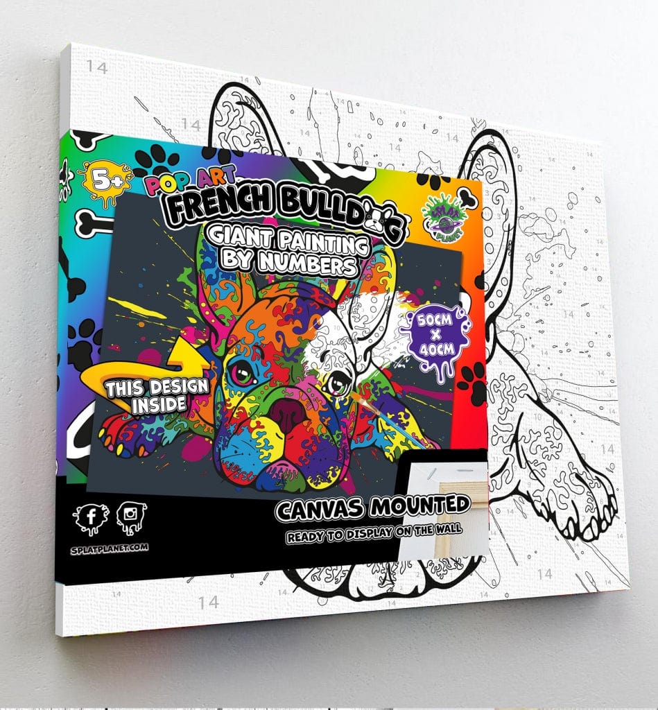 Splat Planet tapyba pagal skaičius, PRANCŪZŲ BULDOGAS 30x40 cm
