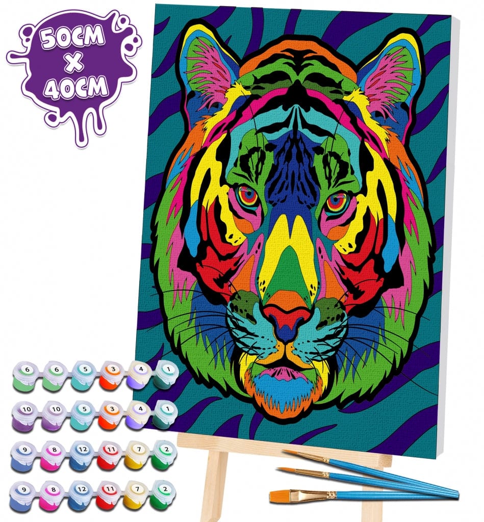 Splat Planet tapyba pagal skaičius, TIGRAS 30x40 cm